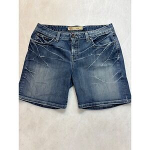 BKE‎ Denim Kate Shorts Women Blue Wash Distressed Cuffed Size 31